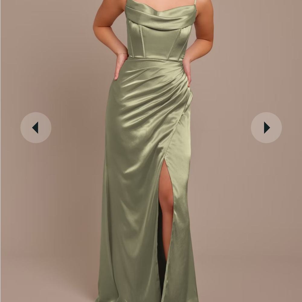 Formal Gown color eucalyptus